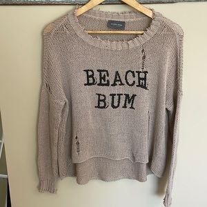 Wooded Ships Distressed Lightweight Sweater